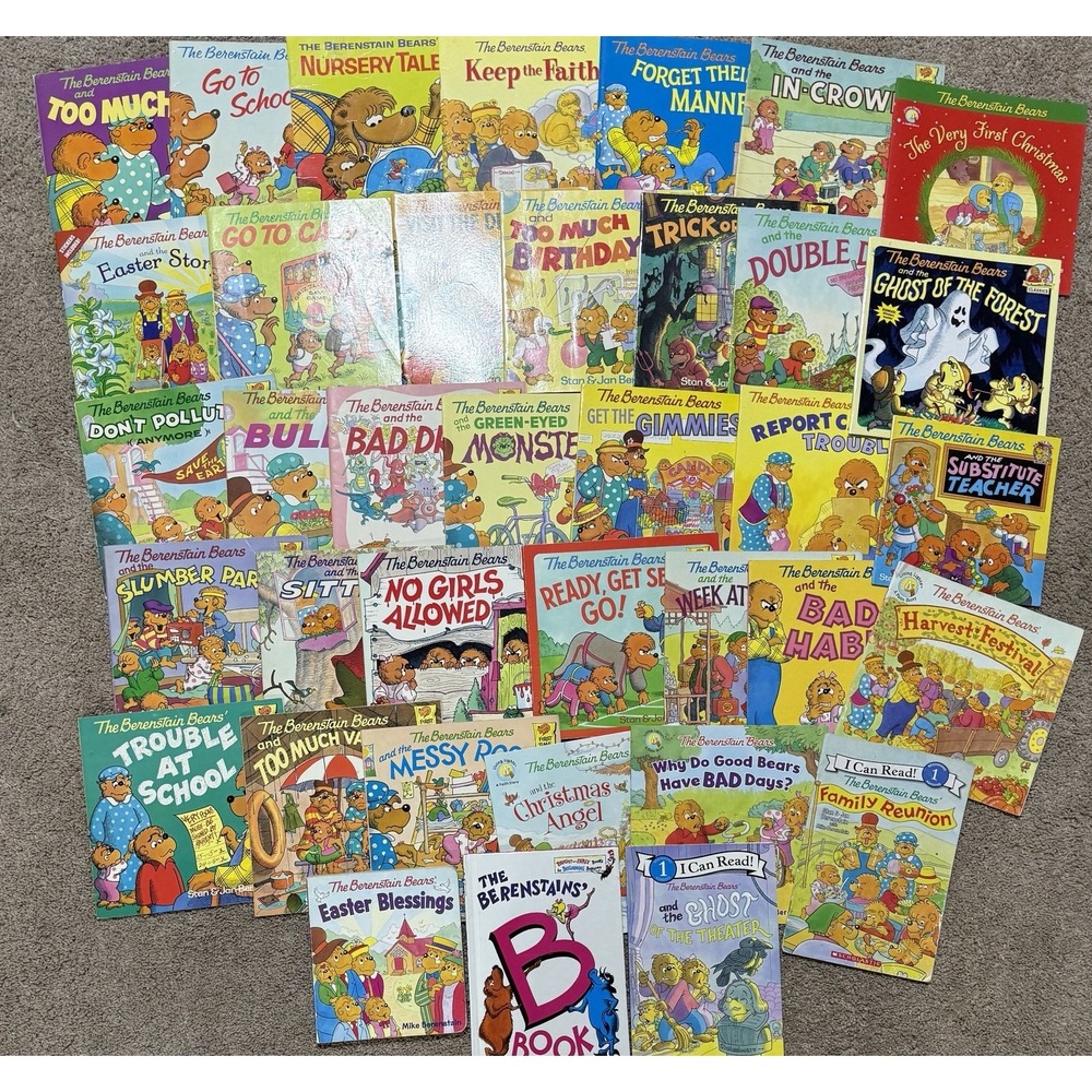 Berenstain Bears Books Lot of 37 Stan & Jan Berenstain NO Duplicates Vintage-Now